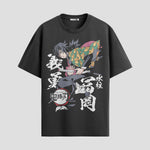 Playera urbana de anime y gaming ExtraLife MX, corte Standard Fit unisex ligero y transpirable en color Deep Black y Pure White, ropa de uso diario para gym y casual.