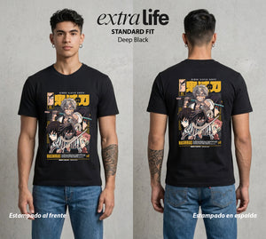 Cazadores de la Noche | Demon Slayer Hashiras #01035 - Playera Standard Fit | Deep Black - Foto en modelo
