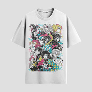 Playera urbana de anime y gaming ExtraLife MX, corte Standard Fit unisex ligero y transpirable en color Deep Black y Pure White, ropa de uso diario para gym y casual.