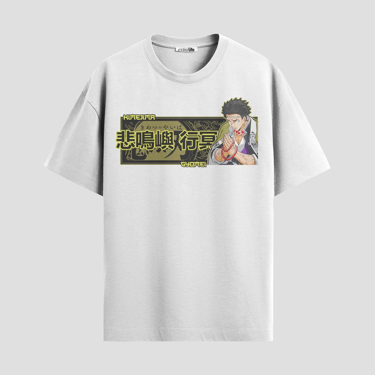 Playera urbana de anime y gaming ExtraLife MX, corte Classic Premium unisex ligero y transpirable en color Deep Black y Pure White, ropa de uso diario para gym y casual.