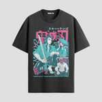 Playera urbana de anime y gaming ExtraLife MX, corte Standard Fit unisex ligero y transpirable en color Deep Black y Pure White, ropa de uso diario para gym y casual.