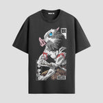 Playera urbana de anime y gaming ExtraLife MX, corte Standard Fit unisex ligero y transpirable en color Deep Black y Pure White, ropa de uso diario para gym y casual.