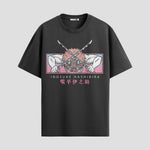 Playera urbana de anime y gaming ExtraLife MX, corte Standard Fit unisex ligero y transpirable en color Deep Black y Pure White, ropa de uso diario para gym y casual.