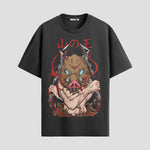 Playera urbana de anime y gaming ExtraLife MX, corte Standard Fit unisex ligero y transpirable en color Deep Black y Pure White, ropa de uso diario para gym y casual.