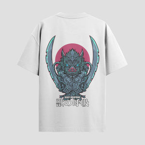 Playera urbana de anime y gaming ExtraLife MX, corte Standard Fit unisex ligero y transpirable en color Deep Black y Pure White, ropa de uso diario para gym y casual.
