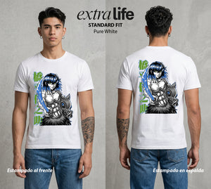 Cazadores de la Noche | El Salvaje del Monte #01057 - Playera Standard Fit | Pure White - Foto en modelo