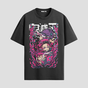 Playera urbana de anime y gaming ExtraLife MX, corte Standard Fit unisex ligero y transpirable en color Deep Black y Pure White, ropa de uso diario para gym y casual.