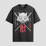 Playera urbana de anime y gaming ExtraLife MX, corte Standard Fit unisex ligero y transpirable en color Deep Black y Pure White, ropa de uso diario para gym y casual.