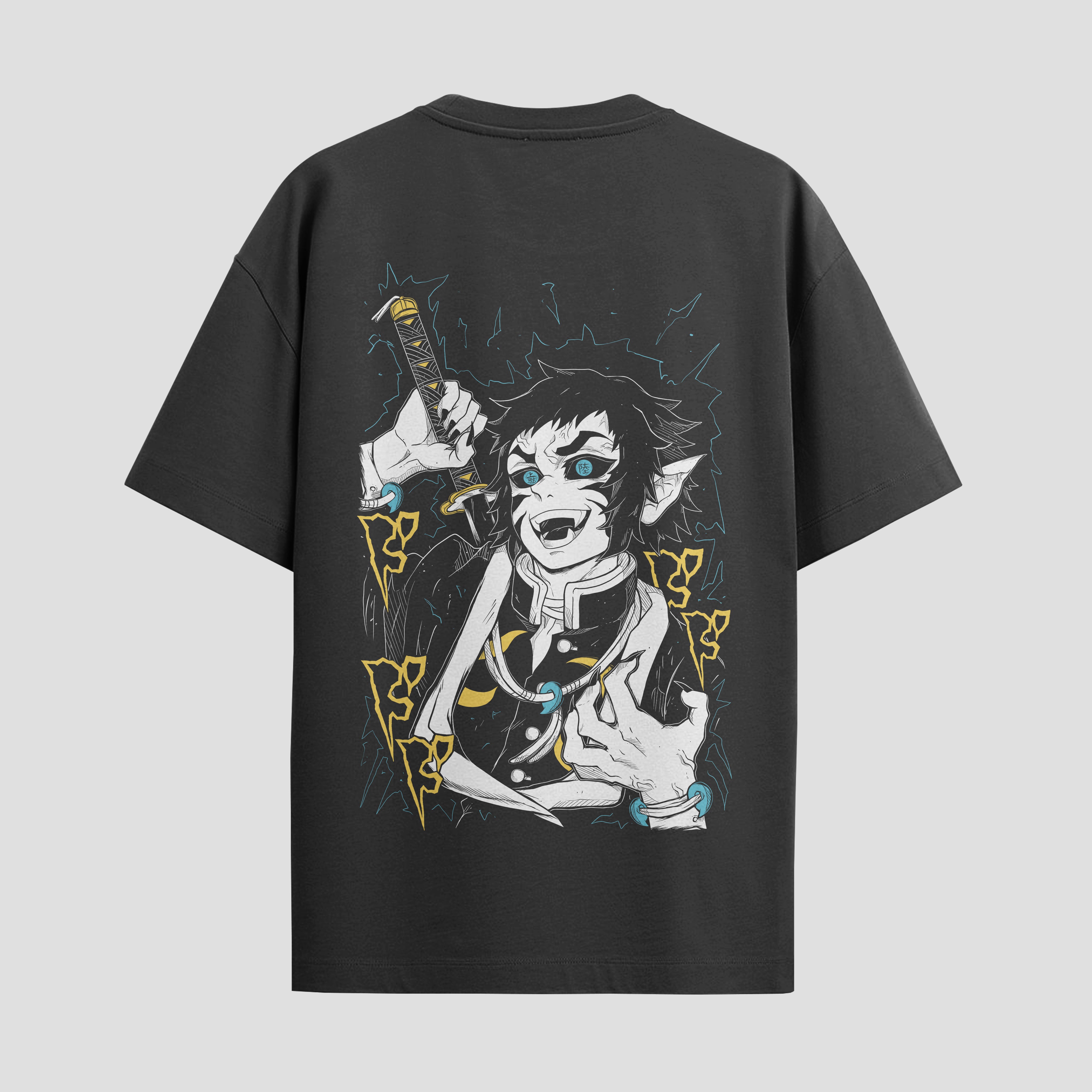 Playera urbana de anime y gaming ExtraLife MX, corte Standard Fit unisex ligero y transpirable en color Deep Black y Pure White, ropa de uso diario para gym y casual.