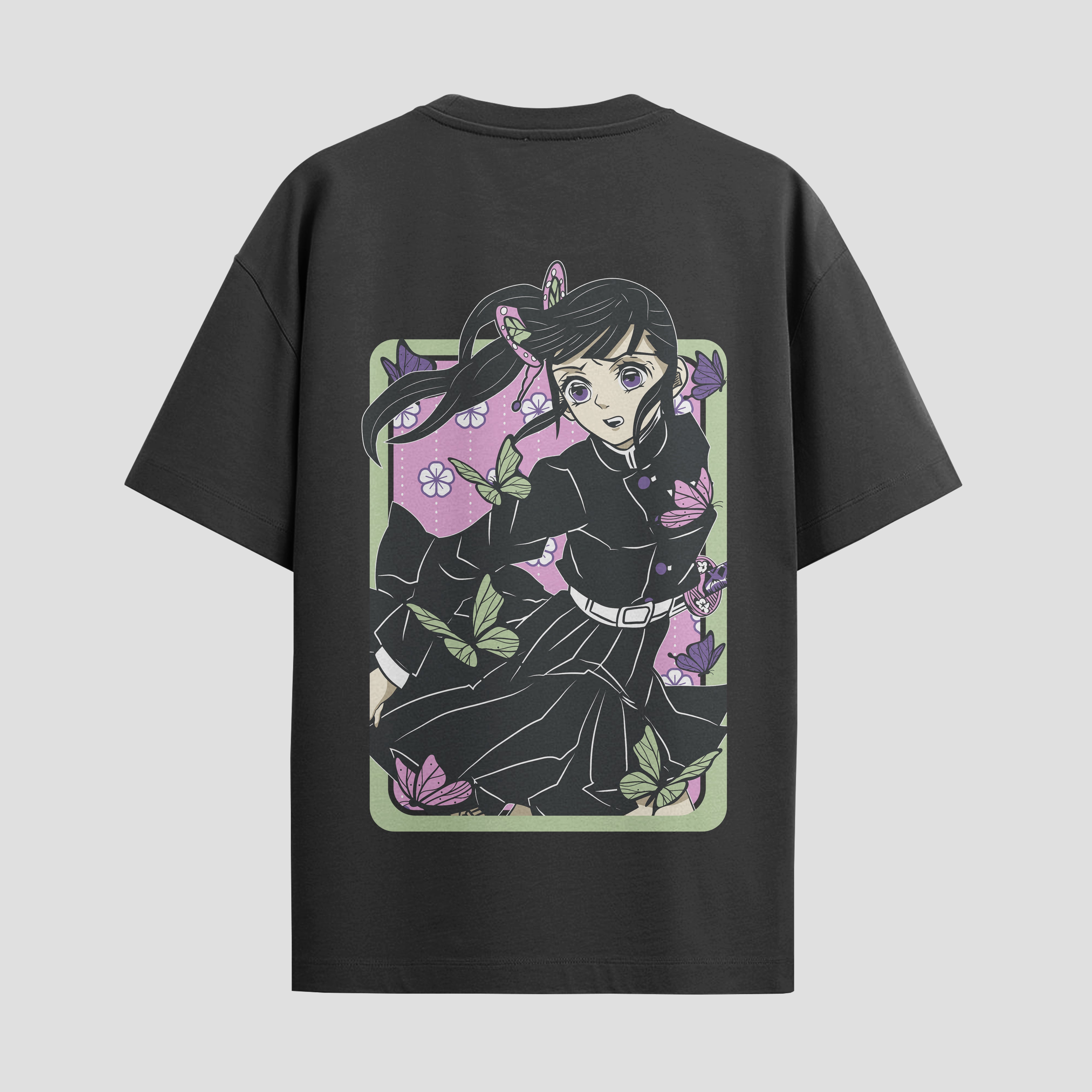 Playera urbana de anime y gaming ExtraLife MX, corte Standard Fit unisex ligero y transpirable en color Deep Black y Pure White, ropa de uso diario para gym y casual.