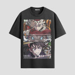 Playera urbana de anime y gaming ExtraLife MX, corte Standard Fit unisex ligero y transpirable en color Deep Black y Pure White, ropa de uso diario para gym y casual.