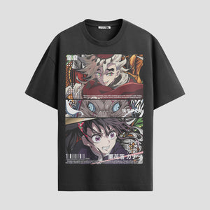 Playera urbana de anime y gaming ExtraLife MX, corte Standard Fit unisex ligero y transpirable en color Deep Black y Pure White, ropa de uso diario para gym y casual.