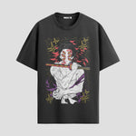 Playera urbana de anime y gaming ExtraLife MX, corte Standard Fit unisex ligero y transpirable en color Deep Black y Pure White, ropa de uso diario para gym y casual.