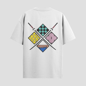 Playera urbana de anime y gaming ExtraLife MX, corte Standard Fit unisex ligero y transpirable en color Deep Black y Pure White, ropa de uso diario para gym y casual.