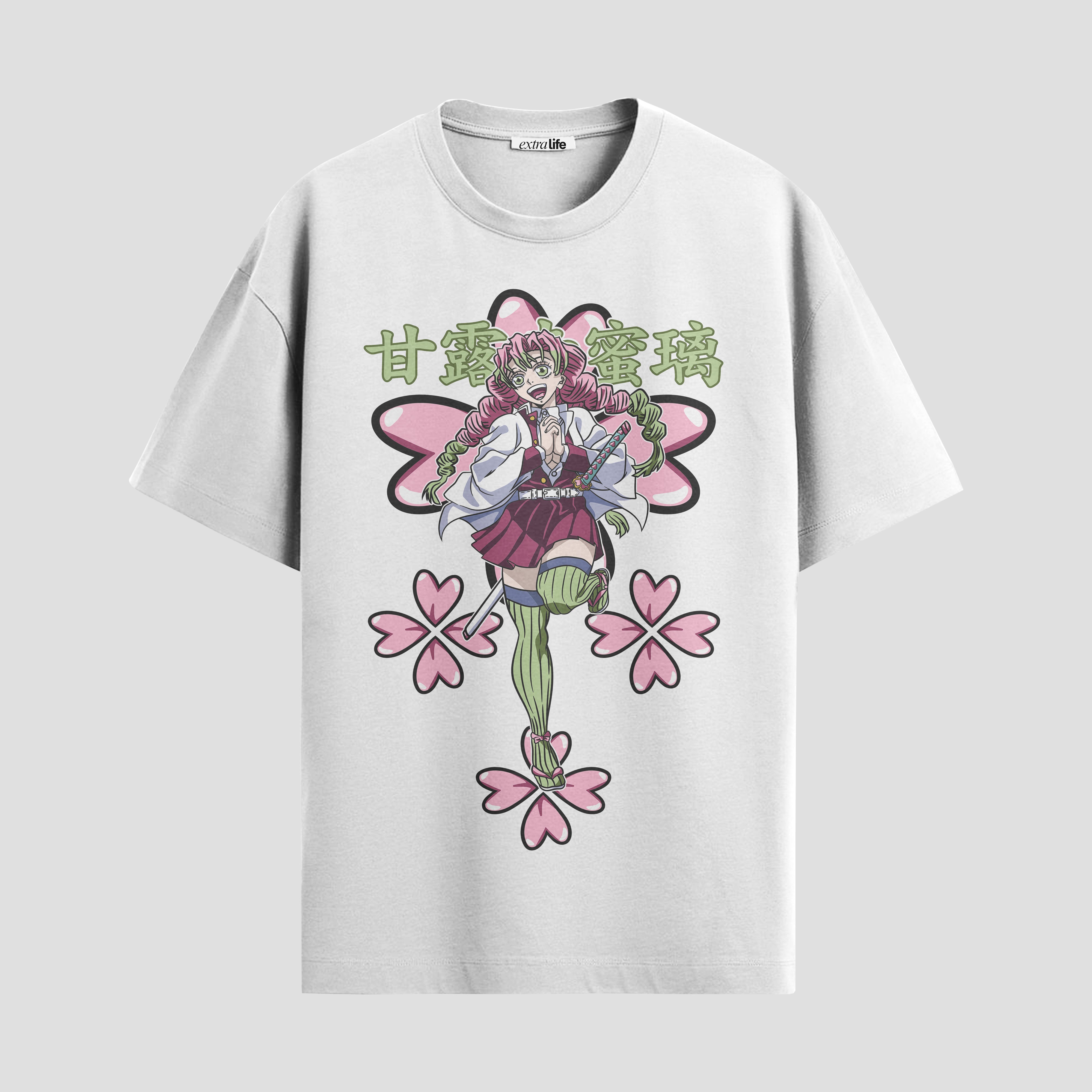 Playera urbana de anime y gaming ExtraLife MX, corte Standard Fit unisex ligero y transpirable en color Deep Black y Pure White, ropa de uso diario para gym y casual.