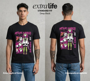 Cazadores de la Noche | El Pilar del Amor #01091 - Playera Standard Fit | Deep Black - Foto en modelo