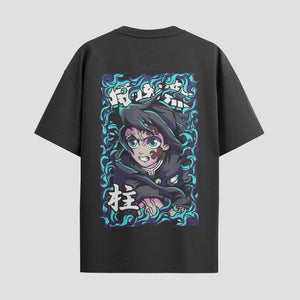 Playera urbana de anime y gaming ExtraLife MX, corte Standard Fit unisex ligero y transpirable en color Deep Black y Pure White, ropa de uso diario para gym y casual.