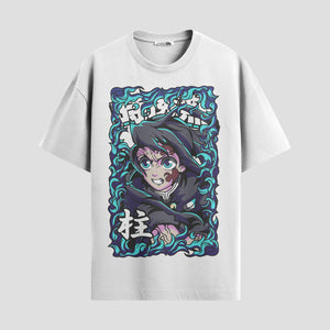 Playera urbana de anime y gaming ExtraLife MX, corte Standard Fit unisex ligero y transpirable en color Deep Black y Pure White, ropa de uso diario para gym y casual.