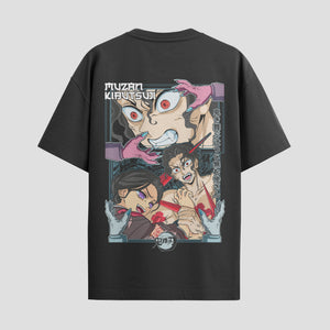 Playera urbana de anime y gaming ExtraLife MX, corte Standard Fit unisex ligero y transpirable en color Deep Black y Pure White, ropa de uso diario para gym y casual.