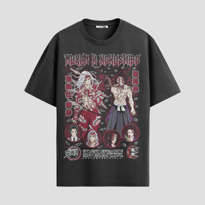 Playera urbana de anime y gaming ExtraLife MX, corte Standard Fit unisex ligero y transpirable en color Deep Black y Pure White, ropa de uso diario para gym y casual.