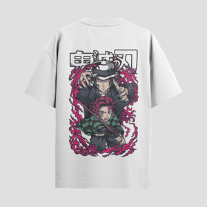 Playera urbana de anime y gaming ExtraLife MX, corte Standard Fit unisex ligero y transpirable en color Deep Black y Pure White, ropa de uso diario para gym y casual.