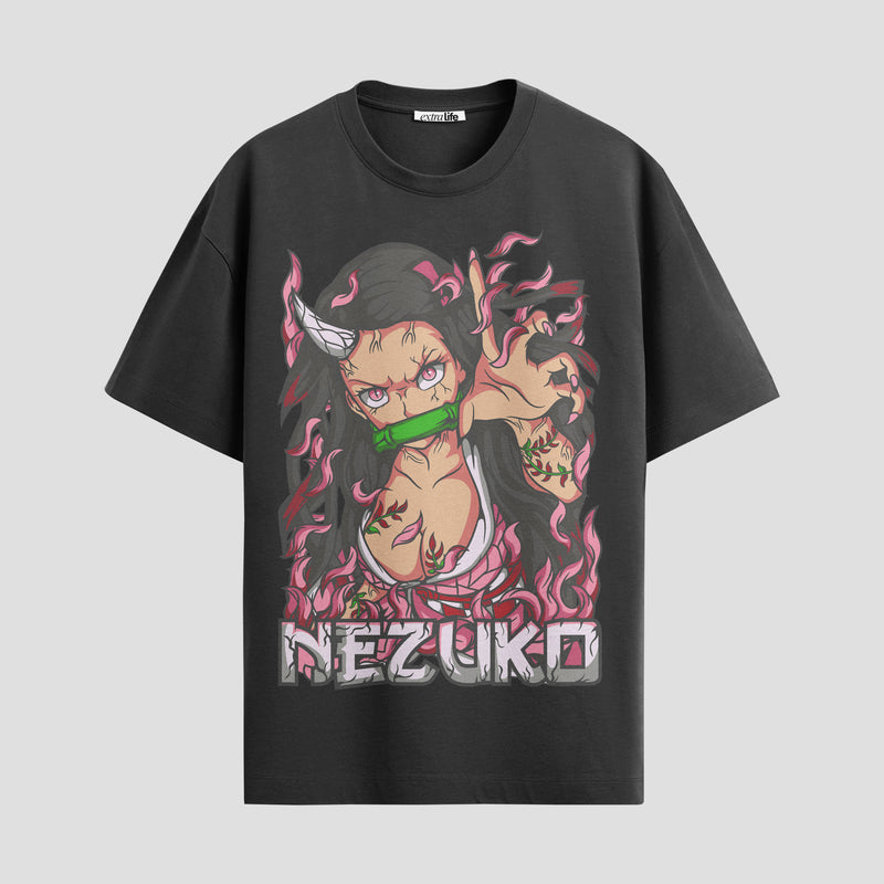 Playera urbana de anime y gaming ExtraLife MX, corte Standard Fit unisex ligero y transpirable en color Deep Black y Pure White, ropa de uso diario para gym y casual.
