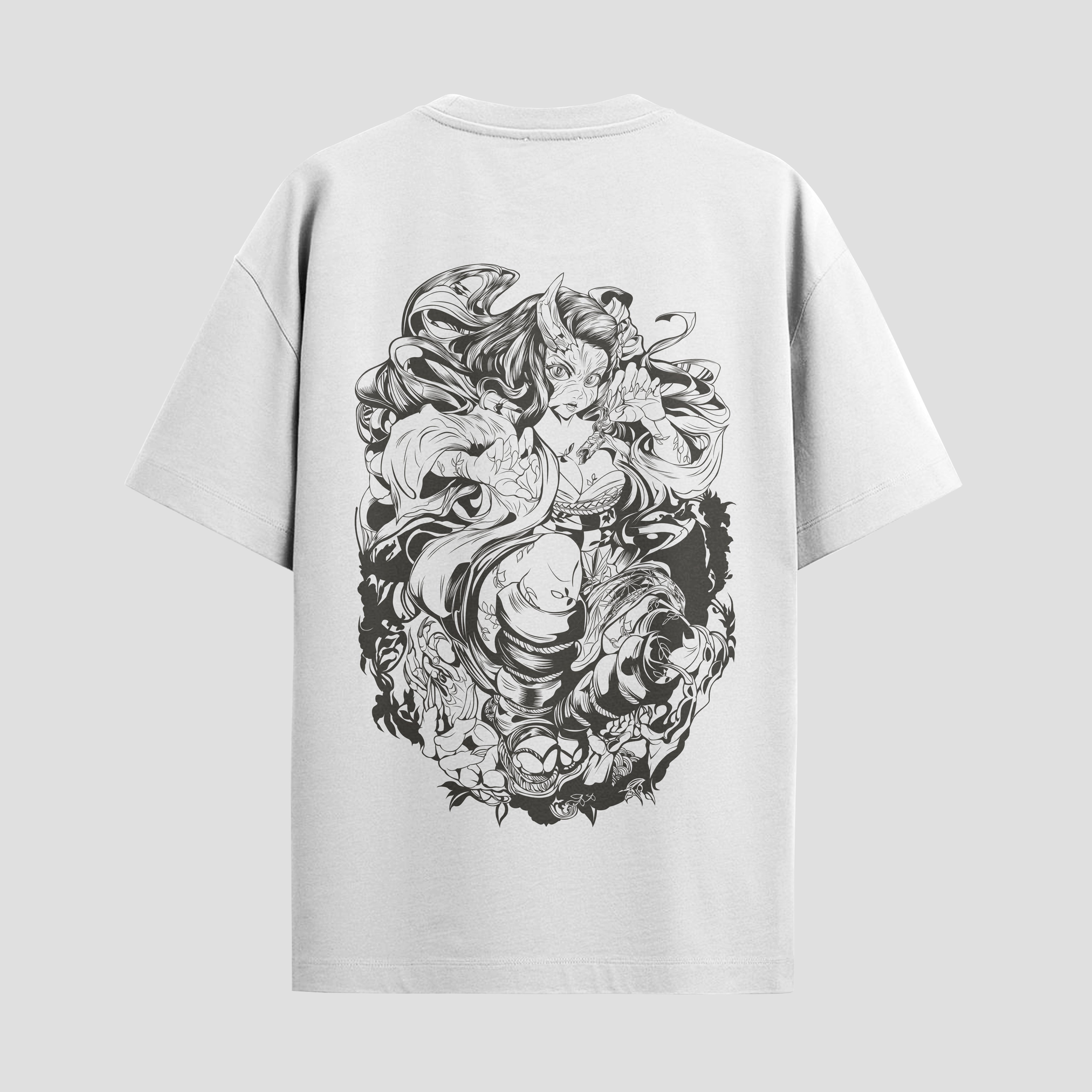 Playera urbana de anime y gaming ExtraLife MX, corte Standard Fit unisex ligero y transpirable en color Deep Black y Pure White, ropa de uso diario para gym y casual.