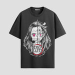 Playera urbana de anime y gaming ExtraLife MX, corte Standard Fit unisex ligero y transpirable en color Deep Black y Pure White, ropa de uso diario para gym y casual.
