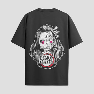 Playera urbana de anime y gaming ExtraLife MX, corte Standard Fit unisex ligero y transpirable en color Deep Black y Pure White, ropa de uso diario para gym y casual.