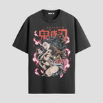 Playera urbana de anime y gaming ExtraLife MX, corte Standard Fit unisex ligero y transpirable en color Deep Black y Pure White, ropa de uso diario para gym y casual.