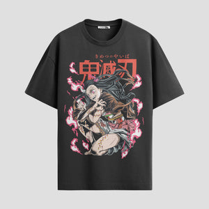 Playera urbana de anime y gaming ExtraLife MX, corte Standard Fit unisex ligero y transpirable en color Deep Black y Pure White, ropa de uso diario para gym y casual.