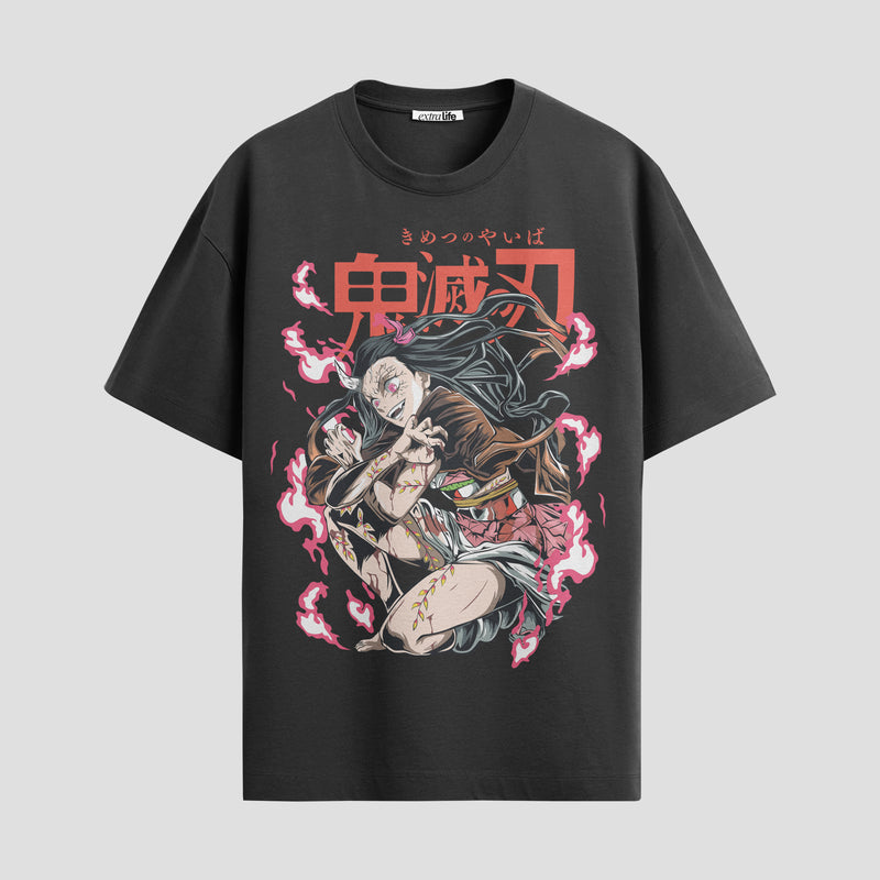 Playera urbana de anime y gaming ExtraLife MX, corte Standard Fit unisex ligero y transpirable en color Deep Black y Pure White, ropa de uso diario para gym y casual.