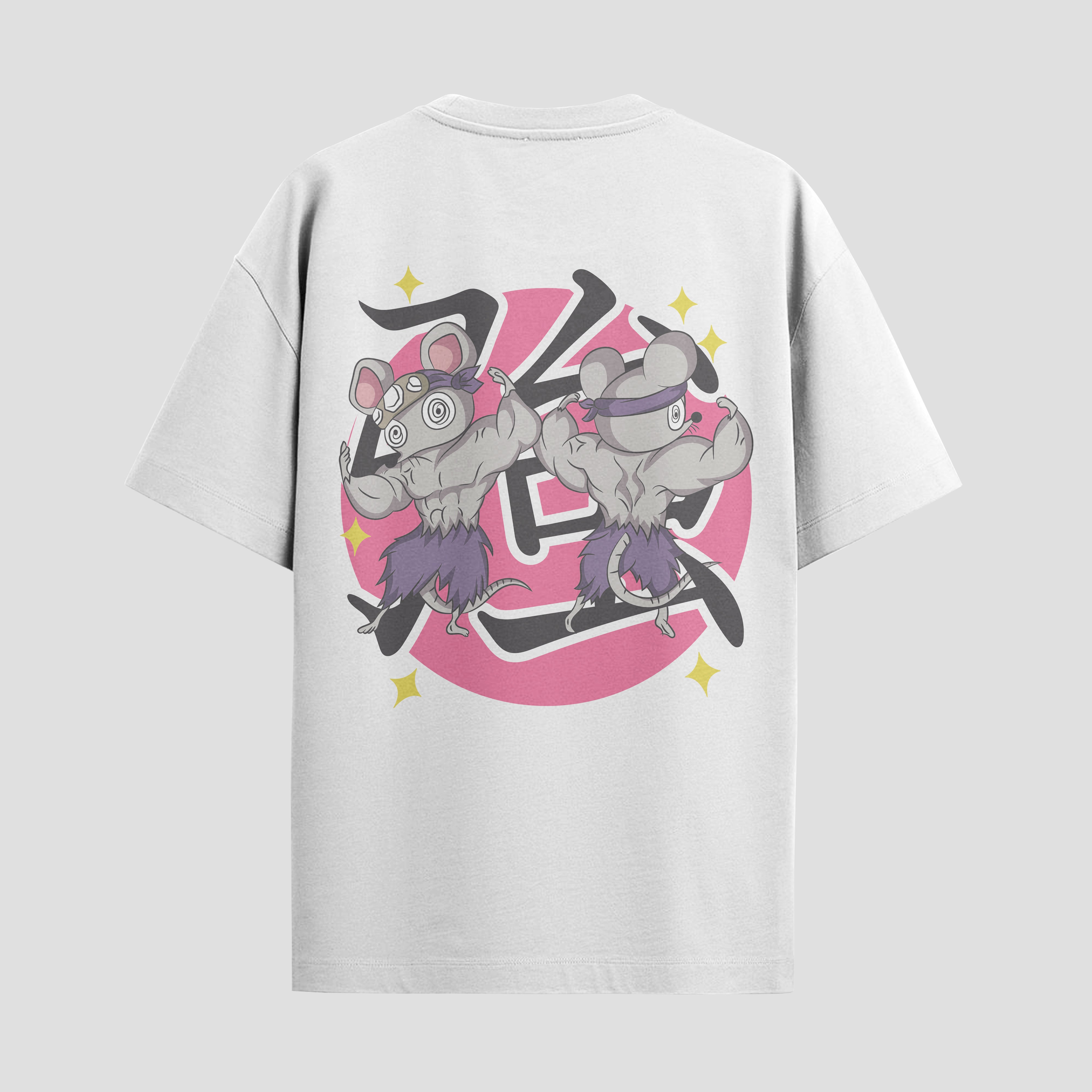 Playera urbana de anime y gaming ExtraLife MX, corte Standard Fit unisex ligero y transpirable en color Deep Black y Pure White, ropa de uso diario para gym y casual.