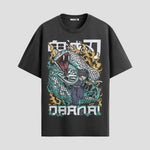 Playera urbana de anime y gaming ExtraLife MX, corte Standard Fit unisex ligero y transpirable en color Deep Black y Pure White, ropa de uso diario para gym y casual.