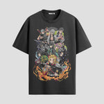 Playera urbana de anime y gaming ExtraLife MX, corte Standard Fit unisex ligero y transpirable en color Deep Black y Pure White, ropa de uso diario para gym y casual.