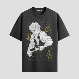 Playera urbana de anime y gaming ExtraLife MX, corte Standard Fit unisex ligero y transpirable en color Deep Black y Pure White, ropa de uso diario para gym y casual.