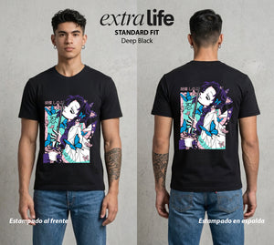 Cazadores de la Noche | Veneno Dulce #01189 - Playera Standard Fit | Deep Black - Foto en modelo