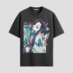 Playera urbana de anime y gaming ExtraLife MX, corte Standard Fit unisex ligero y transpirable en color Deep Black y Pure White, ropa de uso diario para gym y casual.