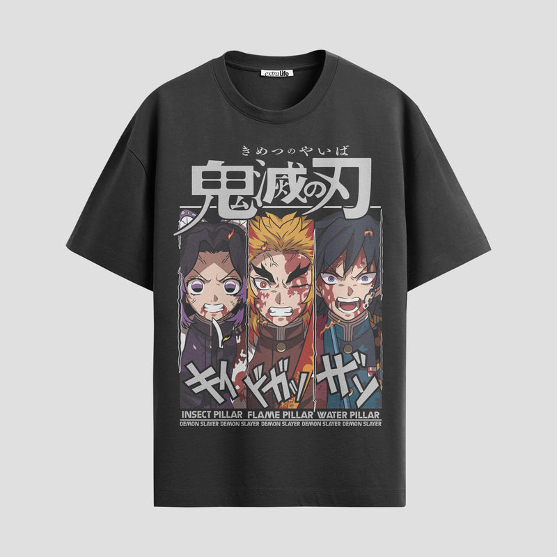 Playera urbana de anime y gaming ExtraLife MX, corte Standard Fit unisex ligero y transpirable en color Deep Black y Pure White, ropa de uso diario para gym y casual.