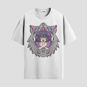 Playera urbana de anime y gaming ExtraLife MX, corte Standard Fit unisex ligero y transpirable en color Deep Black y Pure White, ropa de uso diario para gym y casual.