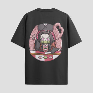 Playera urbana de anime y gaming ExtraLife MX, corte Standard Fit unisex ligero y transpirable en color Deep Black y Pure White, ropa de uso diario para gym y casual.