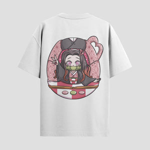 Playera urbana de anime y gaming ExtraLife MX, corte Standard Fit unisex ligero y transpirable en color Deep Black y Pure White, ropa de uso diario para gym y casual.