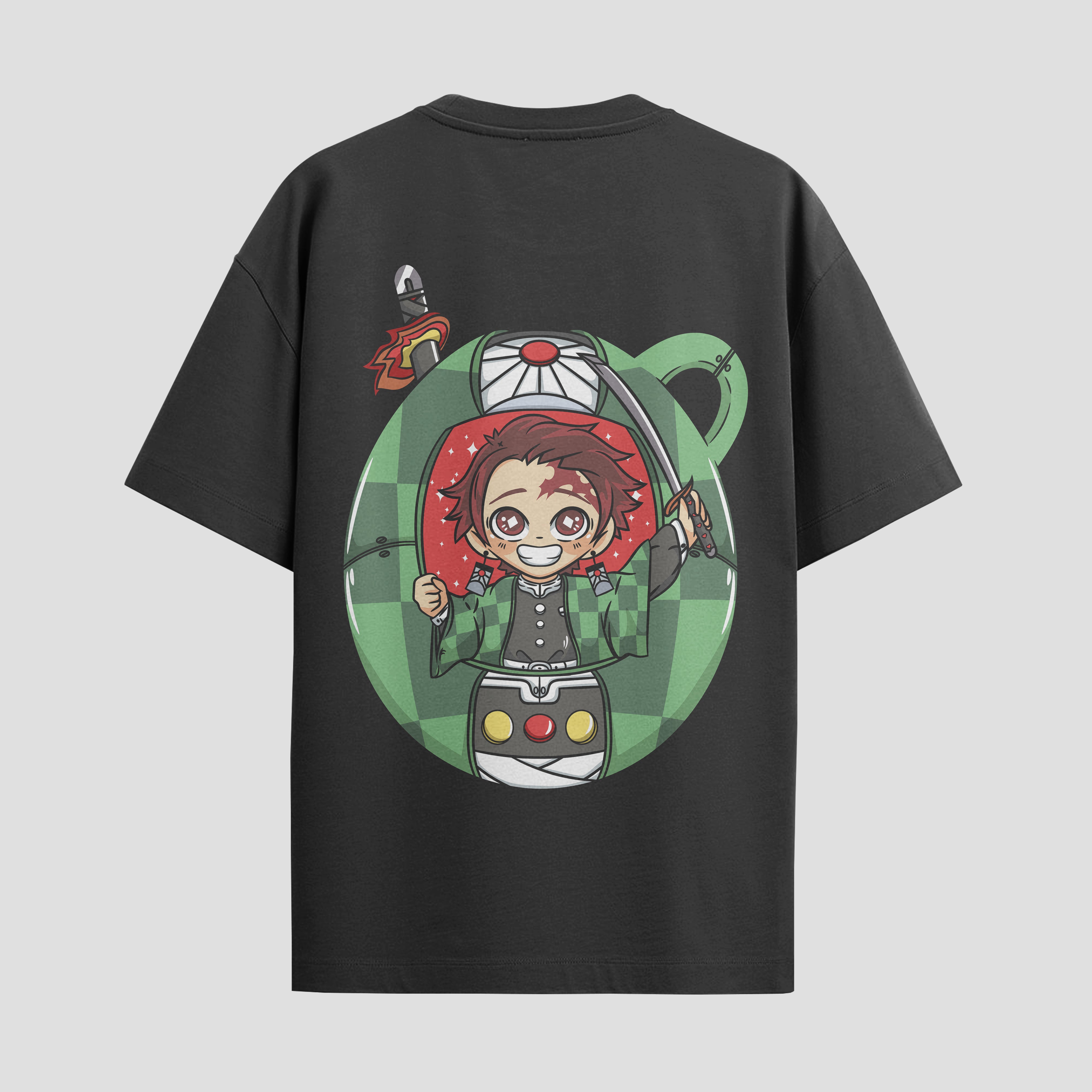 Playera urbana de anime y gaming ExtraLife MX, corte Standard Fit unisex ligero y transpirable en color Deep Black y Pure White, ropa de uso diario para gym y casual.