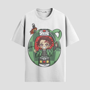 Playera urbana de anime y gaming ExtraLife MX, corte Standard Fit unisex ligero y transpirable en color Deep Black y Pure White, ropa de uso diario para gym y casual.