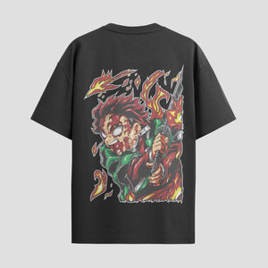 Playera urbana de anime y gaming ExtraLife MX, corte Standard Fit unisex ligero y transpirable en color Deep Black y Pure White, ropa de uso diario para gym y casual.