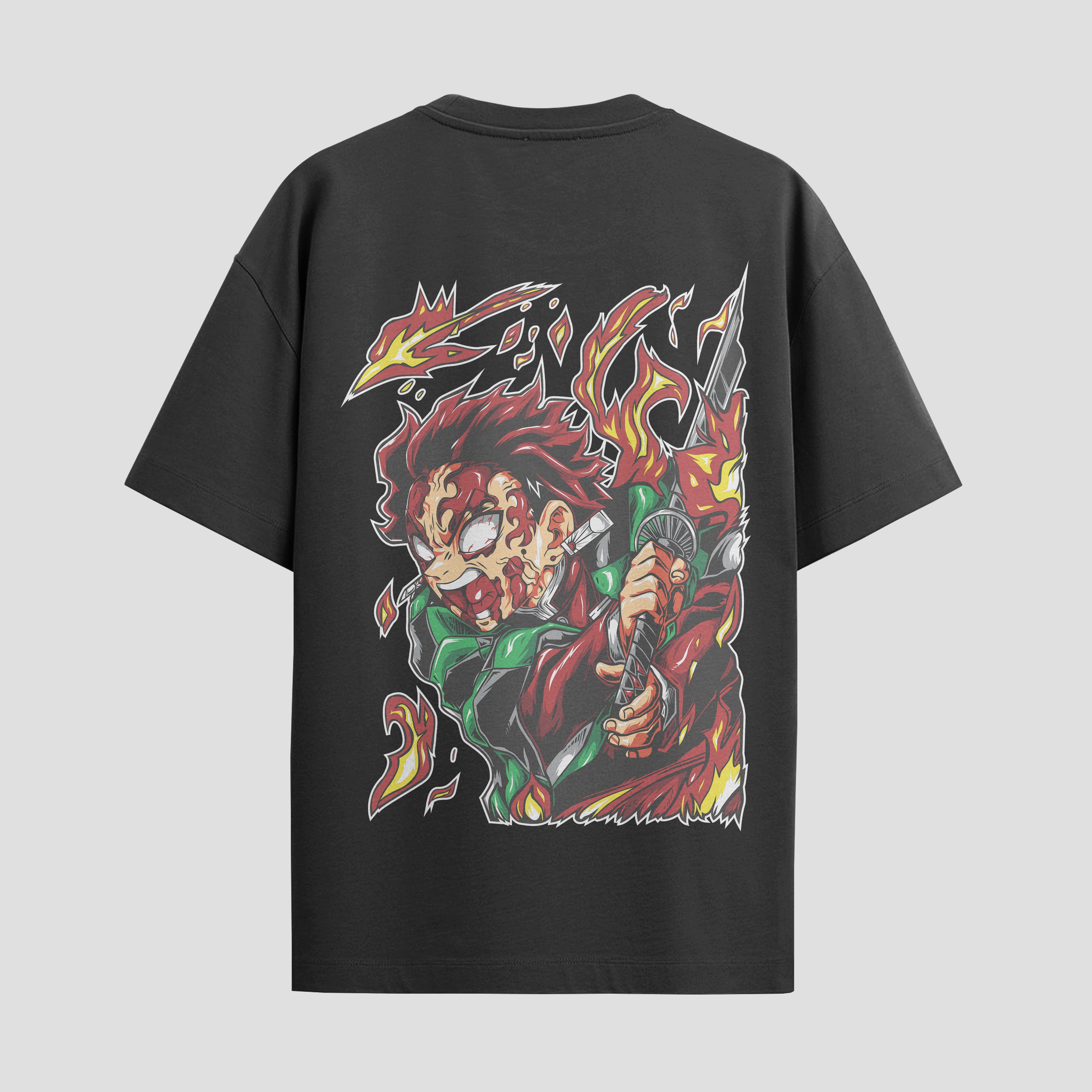 Playera urbana de anime y gaming ExtraLife MX, corte Standard Fit unisex ligero y transpirable en color Deep Black y Pure White, ropa de uso diario para gym y casual.