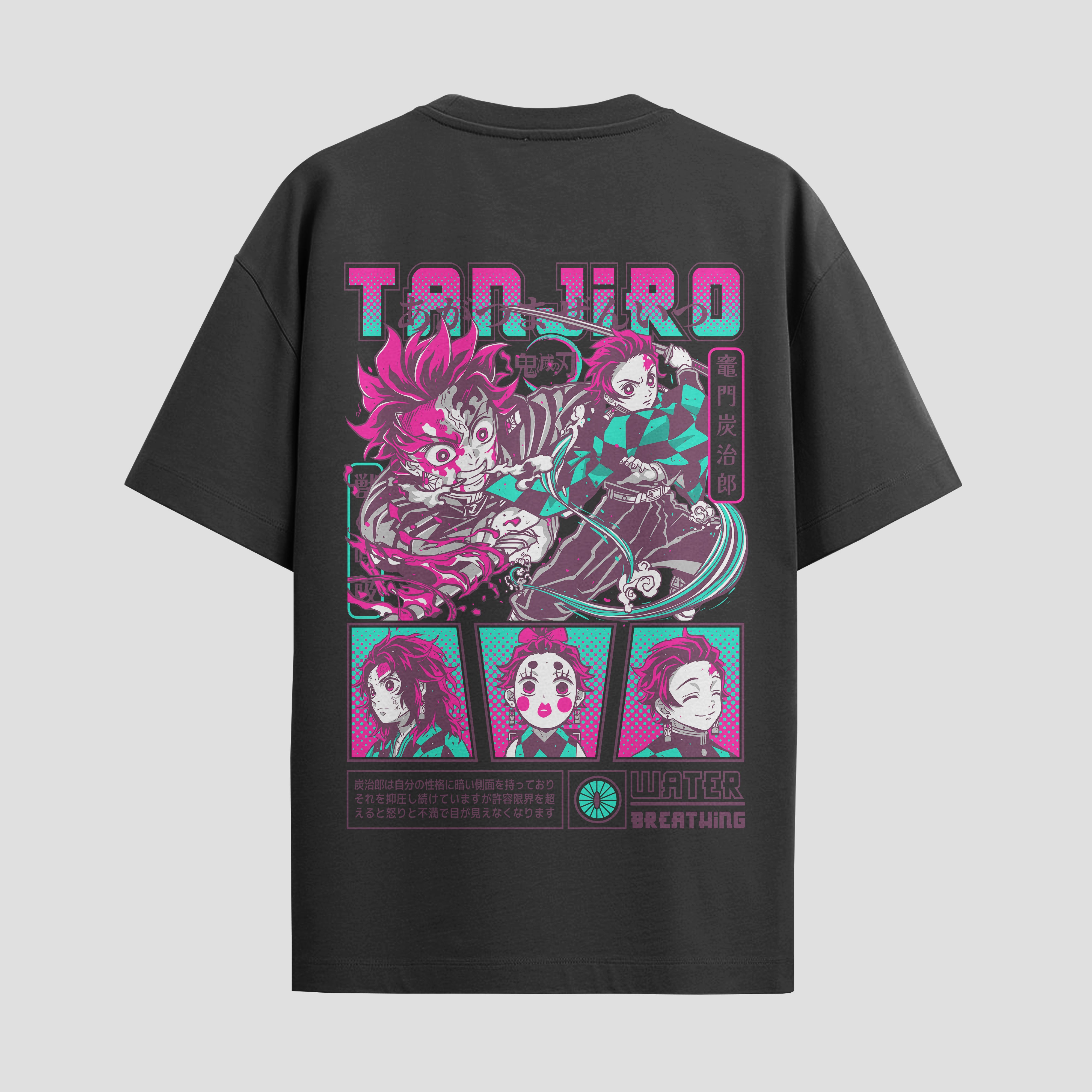 Playera urbana de anime y gaming ExtraLife MX, corte Standard Fit unisex ligero y transpirable en color Deep Black y Pure White, ropa de uso diario para gym y casual.