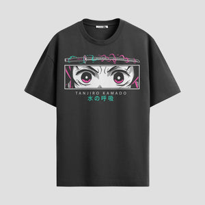 Playera urbana de anime y gaming ExtraLife MX, corte Standard Fit unisex ligero y transpirable en color Deep Black y Pure White, ropa de uso diario para gym y casual.