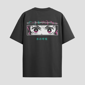 Playera urbana de anime y gaming ExtraLife MX, corte Standard Fit unisex ligero y transpirable en color Deep Black y Pure White, ropa de uso diario para gym y casual.