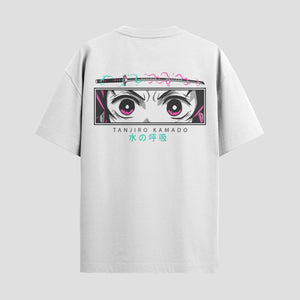 Playera urbana de anime y gaming ExtraLife MX, corte Standard Fit unisex ligero y transpirable en color Deep Black y Pure White, ropa de uso diario para gym y casual.